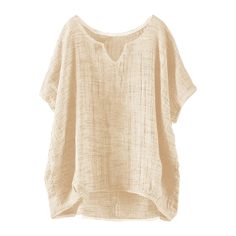 Clarissa Women's Summer T-Shirt – Crew Neck, Short Sleeves, and Relaxed Fit