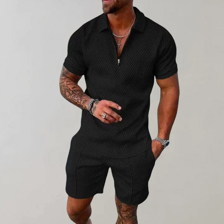 Oliver Conjunto de Verano Hombre – Algodón y Lino, Conjunto Casual Transpirable y Comodidad de Verano