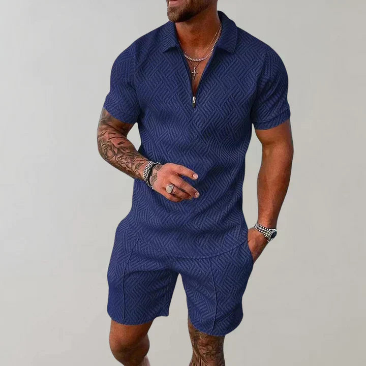 Oliver Conjunto de Verano Hombre – Algodón y Lino, Conjunto Casual Transpirable y Comodidad de Verano