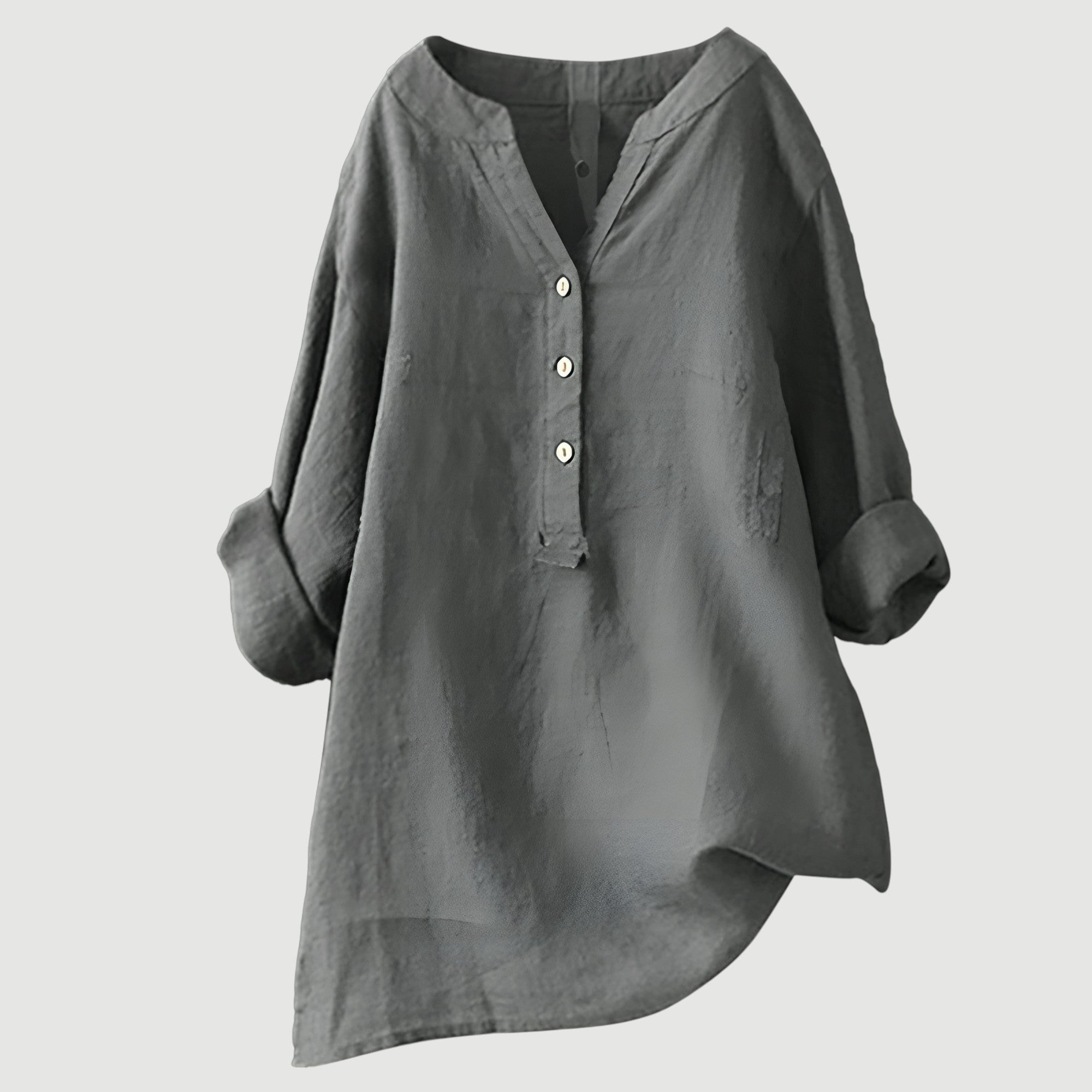 Freda Camicia Donna – Lino Traspirante, Vestibilità Ampia & Stile Estivo Casual