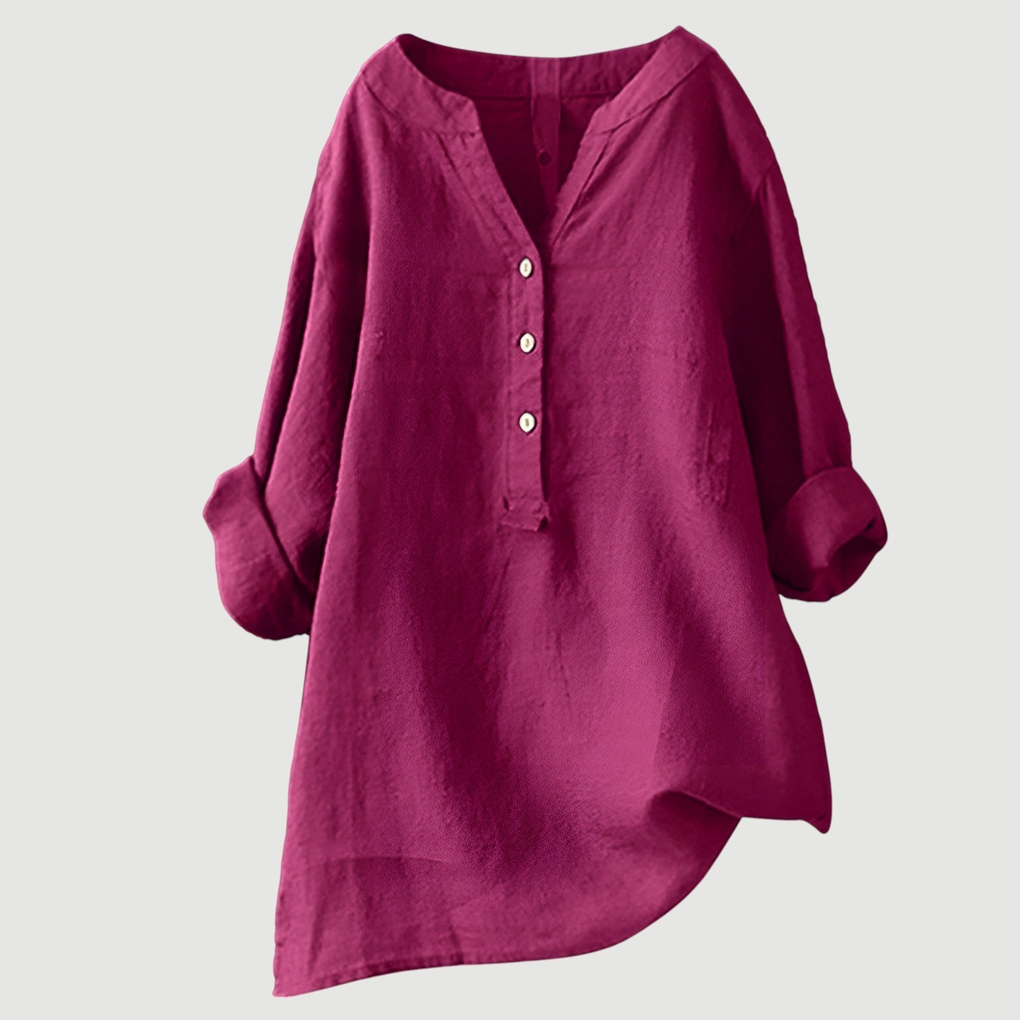 Freda Camicia Donna – Lino Traspirante, Vestibilità Ampia & Stile Estivo Casual