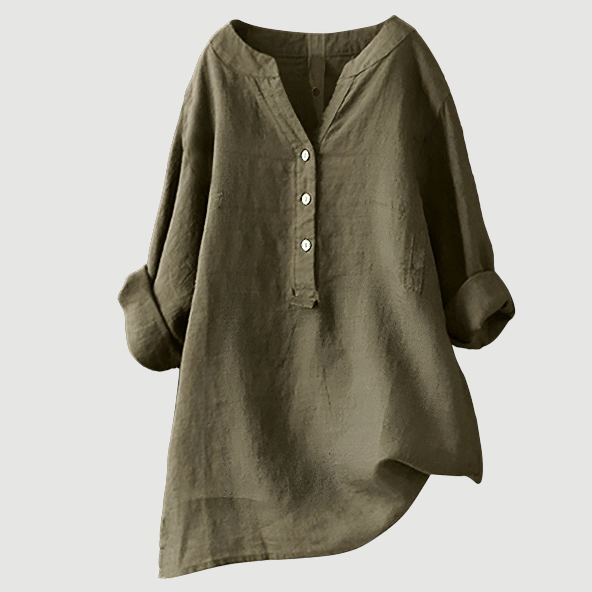 Freda Camicia Donna – Lino Traspirante, Vestibilità Ampia & Stile Estivo Casual