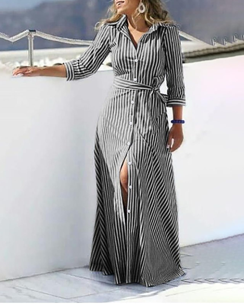 Victoria Abito Donna – Vestido Casual en Tejido Elástico, Ligero y Transpirable