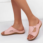 Arla Sandali Donna PU Pelle – Sandali Comodi Traspiranti, Suola Supporto Elegante