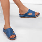 Arla Sandali Donna PU Pelle – Sandali Comodi Traspiranti, Suola Supporto Elegante