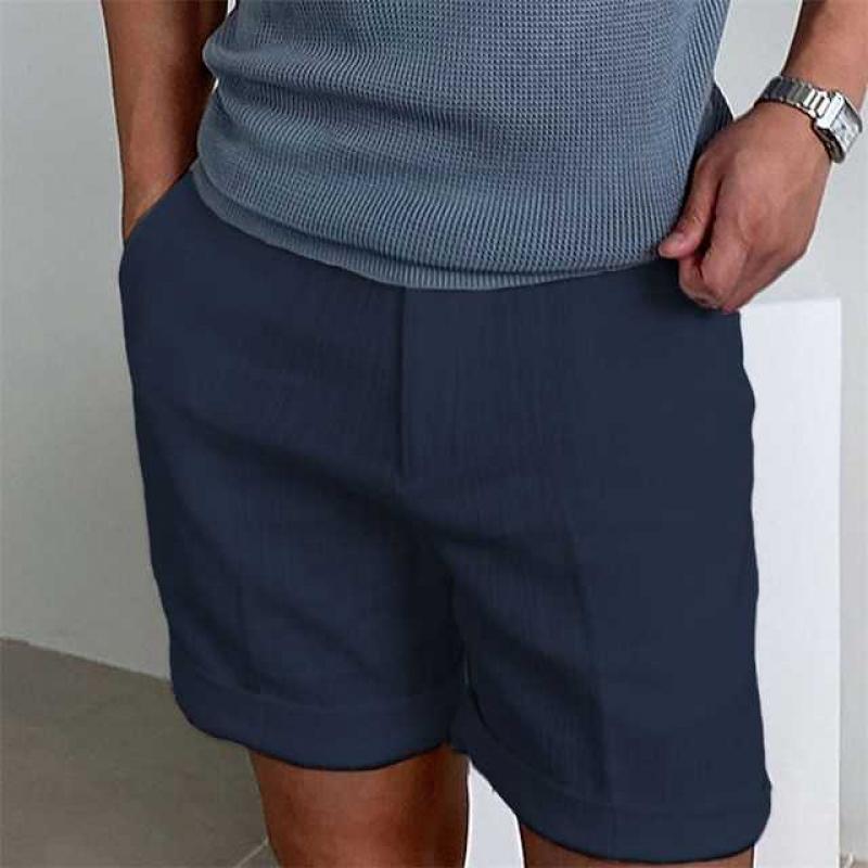 Mariano Pantaloncini Uomo Lino – Shorts Leggeri Traspiranti, Vestibilità Relax Casual