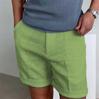 Mariano Pantaloncini Uomo Lino – Shorts Leggeri Traspiranti, Vestibilità Relax Casual