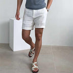 Mariano Pantaloncini Uomo Lino – Shorts Leggeri Traspiranti, Vestibilità Relax Casual