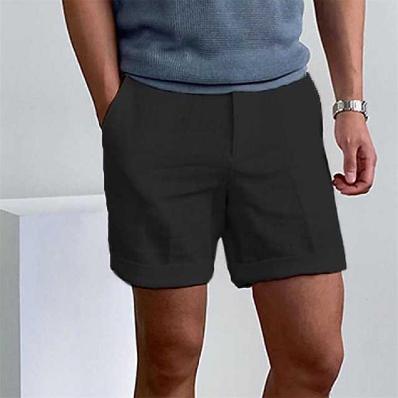Mariano Pantaloncini Uomo Lino – Shorts Leggeri Traspiranti, Vestibilità Relax Casual