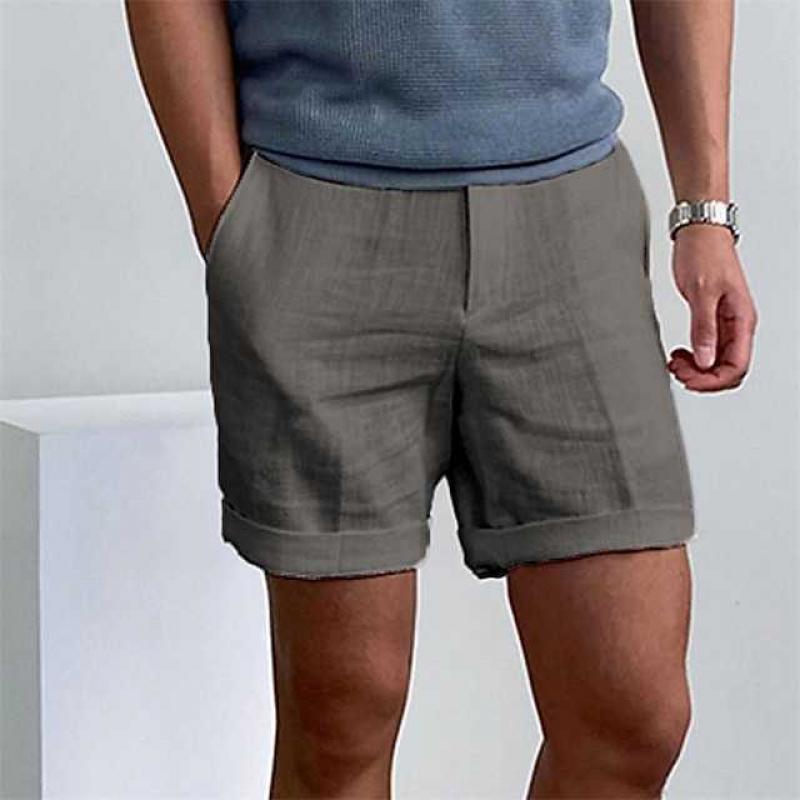 Mariano Pantaloncini Uomo Lino – Shorts Leggeri Traspiranti, Vestibilità Relax Casual
