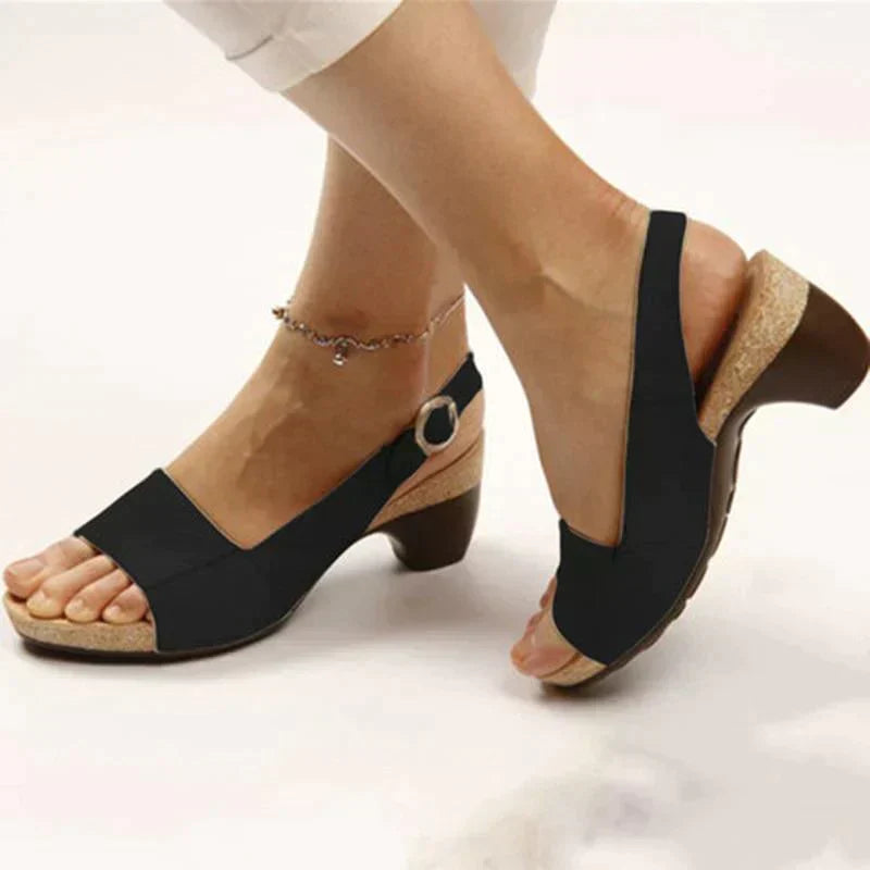 Serene Sandalias de Mujer de Verano – Sandalias Ajustables con Comodidad, Suela Amortiguada Antideslizante