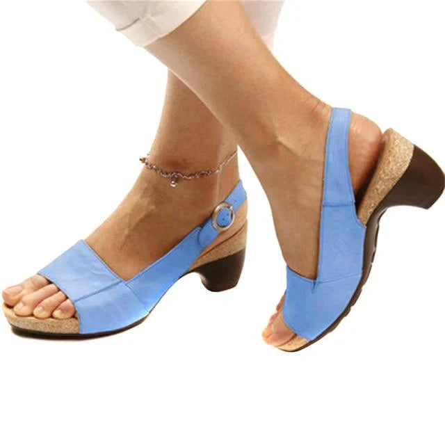 Serene Sandalias de Mujer de Verano – Sandalias Ajustables con Comodidad, Suela Amortiguada Antideslizante