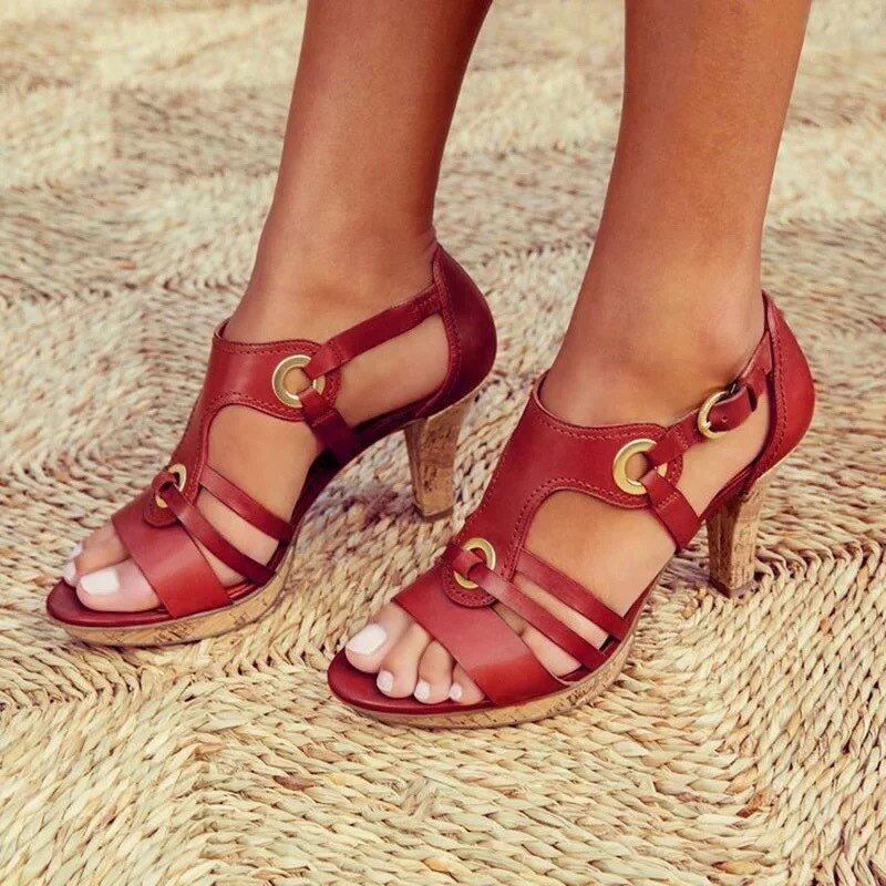 Mabel Women's Comfort Sandals – Elegant Platform, Adjustable Strap, Summer Casual Chic
