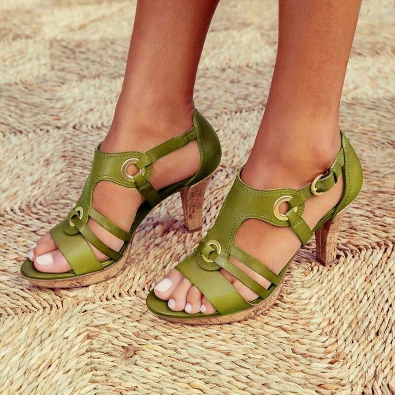 Mabel Women's Comfort Sandals – Elegant Platform, Adjustable Strap, Summer Casual Chic