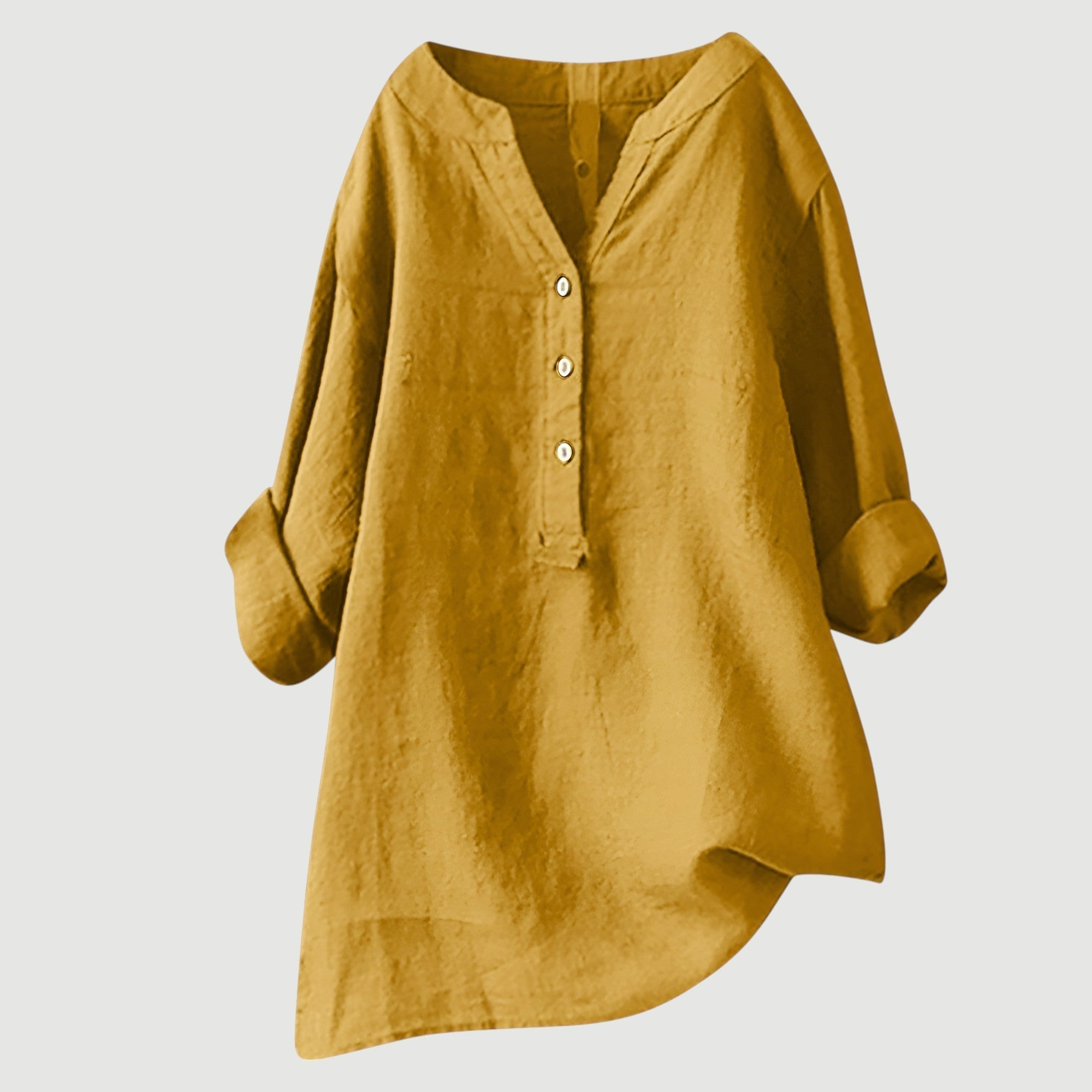 Freda Camicia Donna – Lino Traspirante, Vestibilità Ampia & Stile Estivo Casual