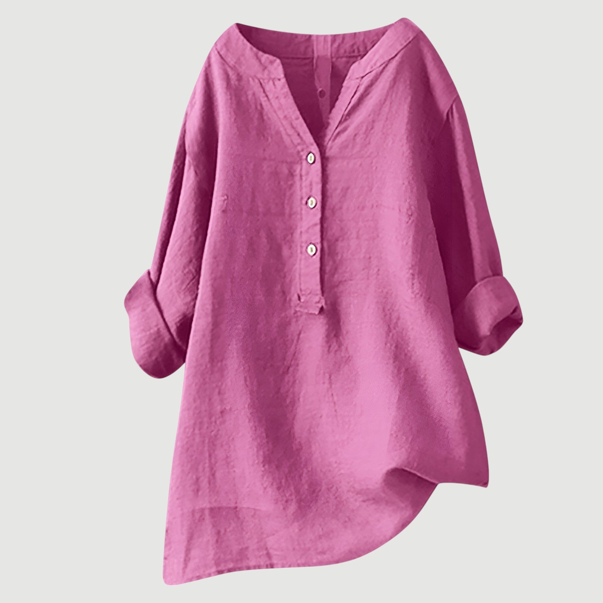Freda Camicia Donna – Lino Traspirante, Vestibilità Ampia & Stile Estivo Casual