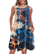 Women's Dress Isla – Summer Swing A-Line Dress with Pockets, Soft Fit & Stretch Fabric