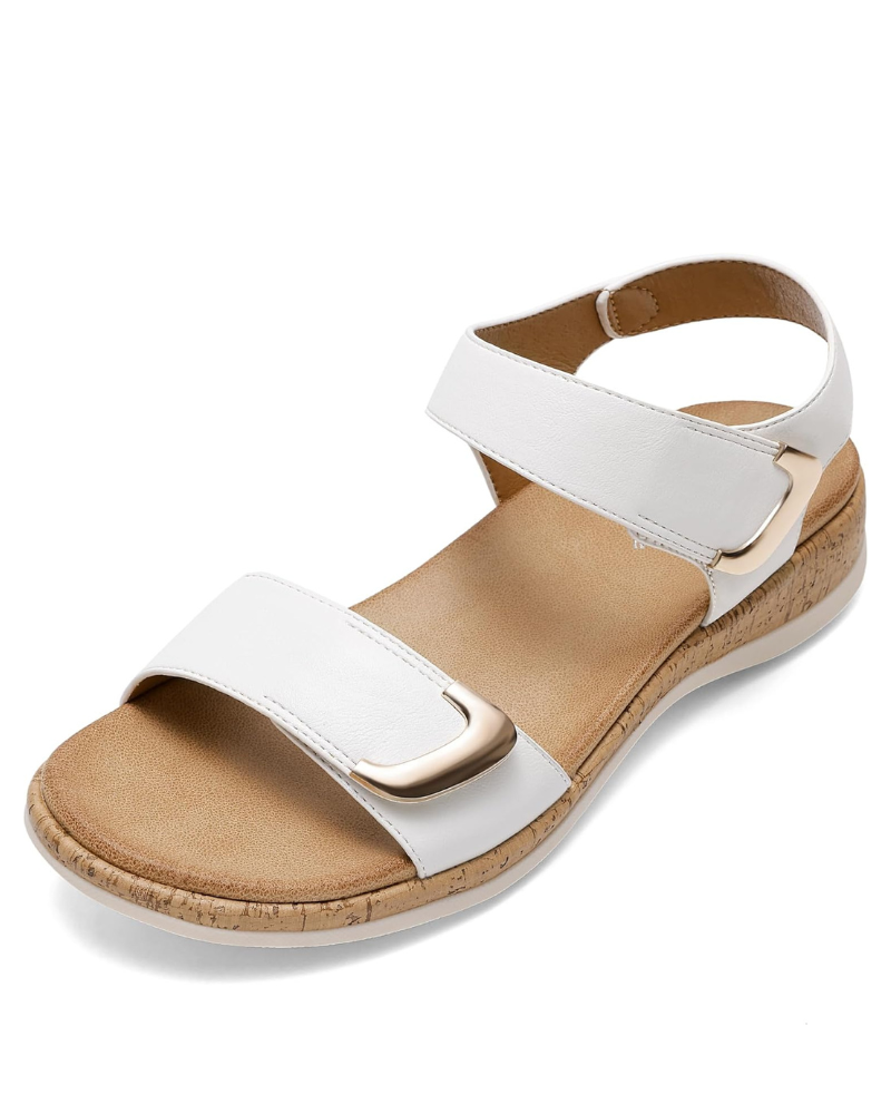 Daphne Sandali Donna – Modello Flat con Fibbia Regolabile e Suola Antiscivolo