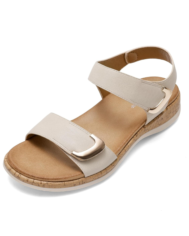 Daphne Sandali Donna – Modello Flat con Fibbia Regolabile e Suola Antiscivolo
