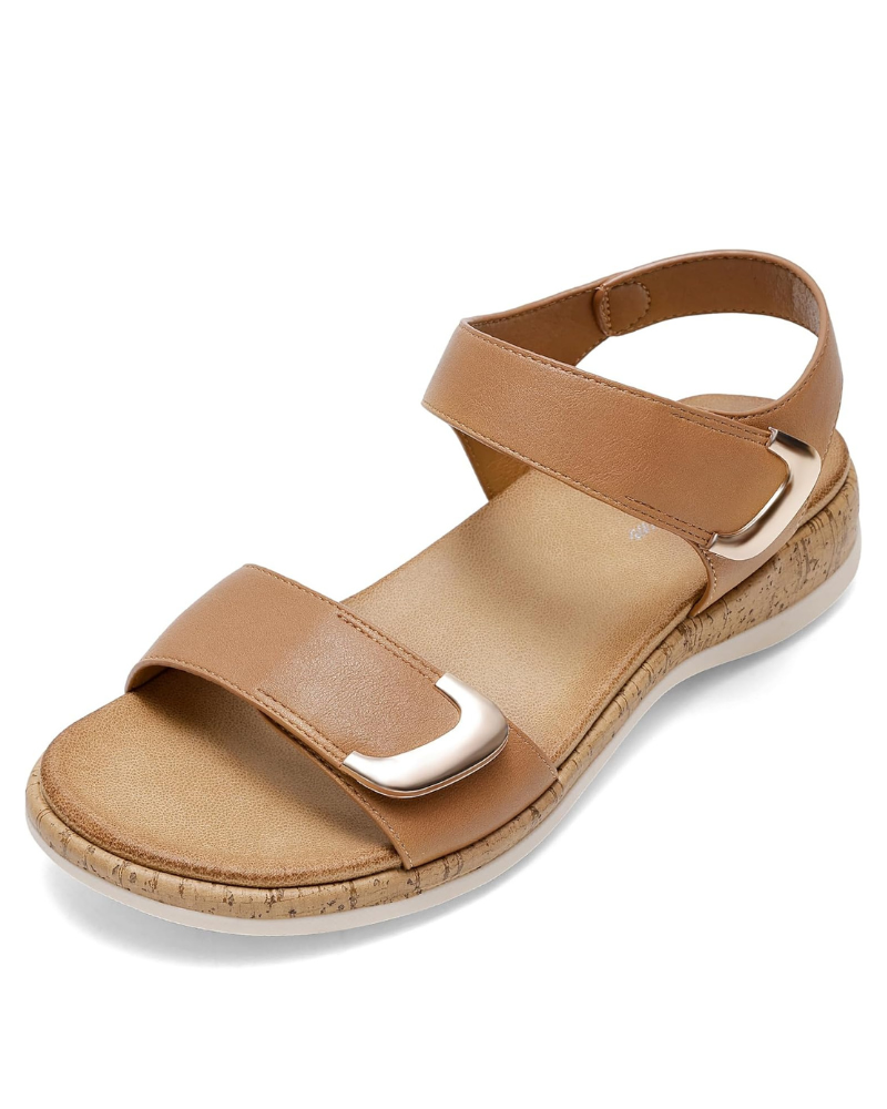 Daphne Sandali Donna – Modello Flat con Fibbia Regolabile e Suola Antiscivolo