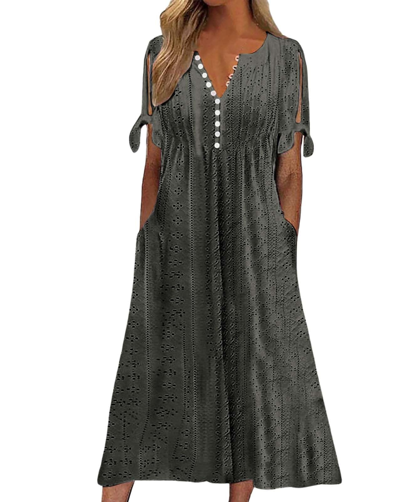Vestido Maxi Boho para Mujer Adelaide – Tirantes Finos, Espalda Descubierta y Tela Ligera