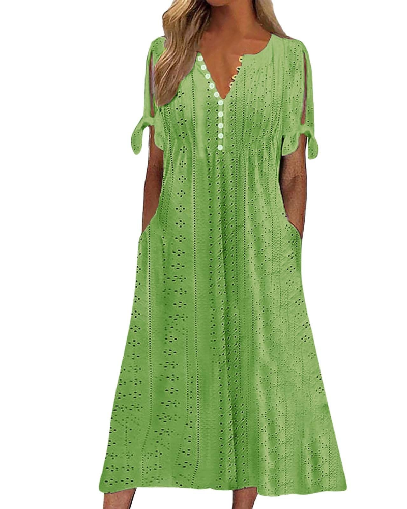 Vestido Maxi Boho para Mujer Adelaide – Tirantes Finos, Espalda Descubierta y Tela Ligera