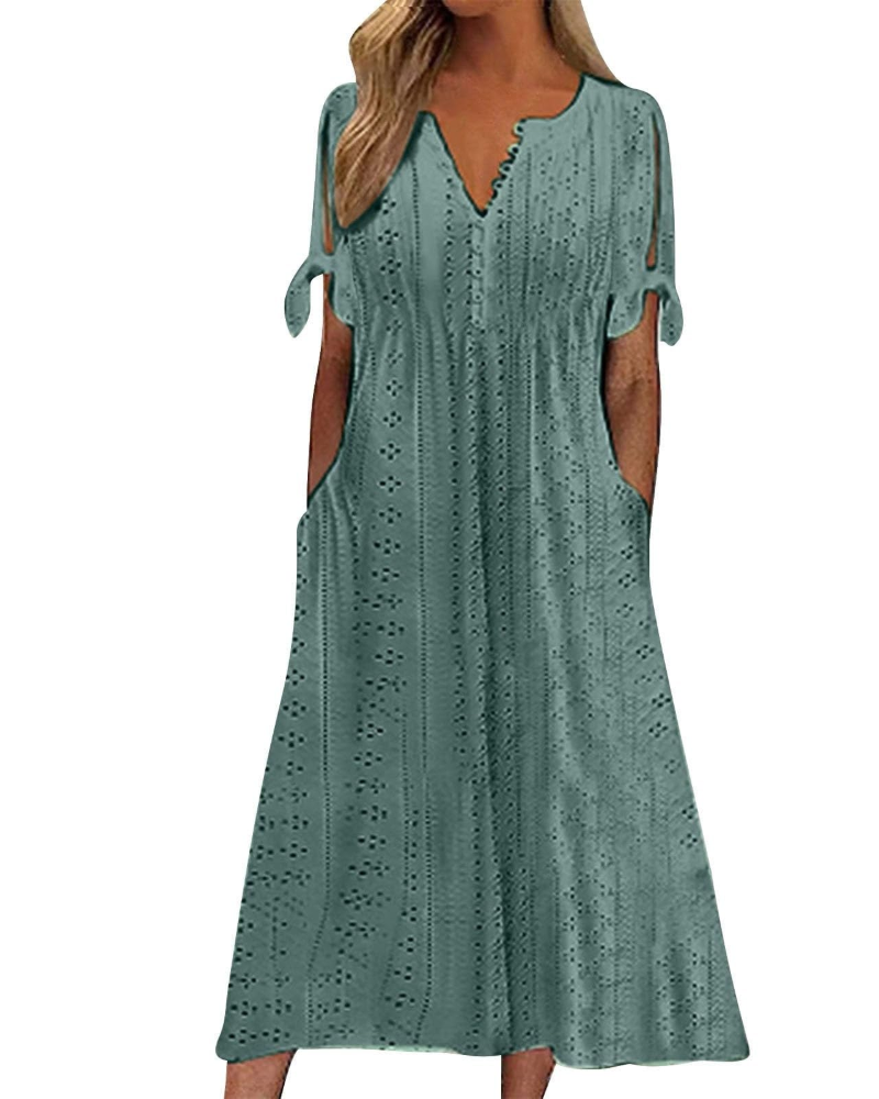 Vestido Maxi Boho para Mujer Adelaide – Tirantes Finos, Espalda Descubierta y Tela Ligera