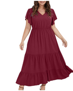 Zoey női pamut-len mellény – Boho midi ruha zsebekkel, A-vonalú és laza szabású