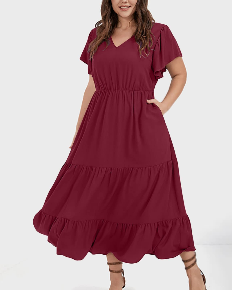 Zoey női pamut-len mellény – Boho midi ruha zsebekkel, A-vonalú és laza szabású