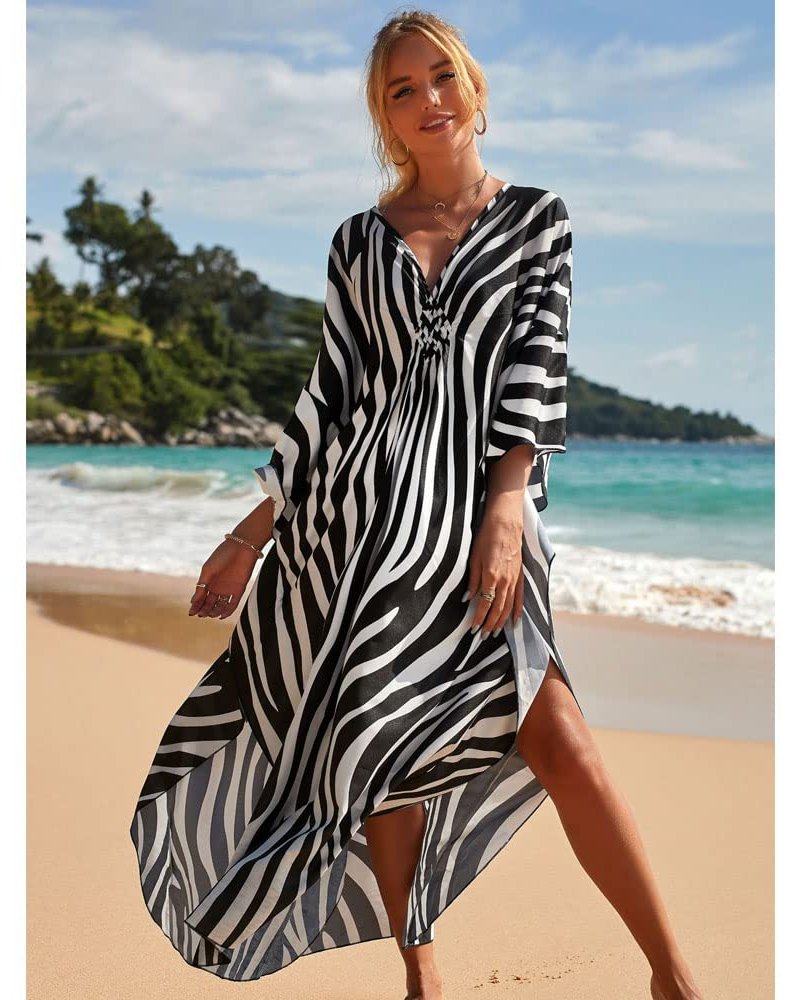 Sybil Caftano Maxi Damski Boho – Etniczny wzór, luźny krój i narzutka plażowa