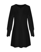Cassandra Abito Mini Donna – Csipkeruha V-nyakkivágással és gombokkal