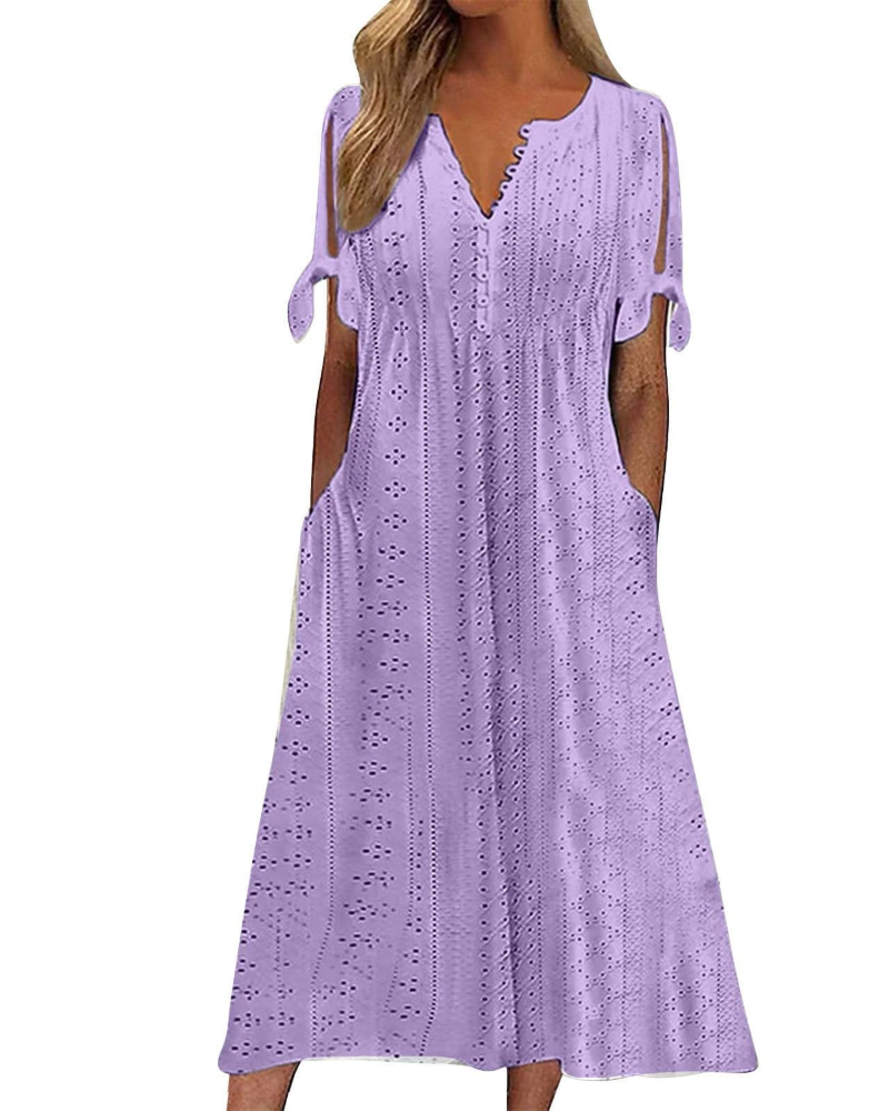 Vestido Maxi Boho para Mujer Adelaide – Tirantes Finos, Espalda Descubierta y Tela Ligera