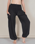 Amelia Pantaloni Harem Nőknek – Boho Stílus, Rugalmas Derék, Bővebb Fazonnal és Oldalzsebbel