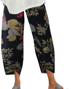 Victoria Damen-Haremshose – Boho-Muster, 100 % Baumwolle, elastischer Bund und Taschen