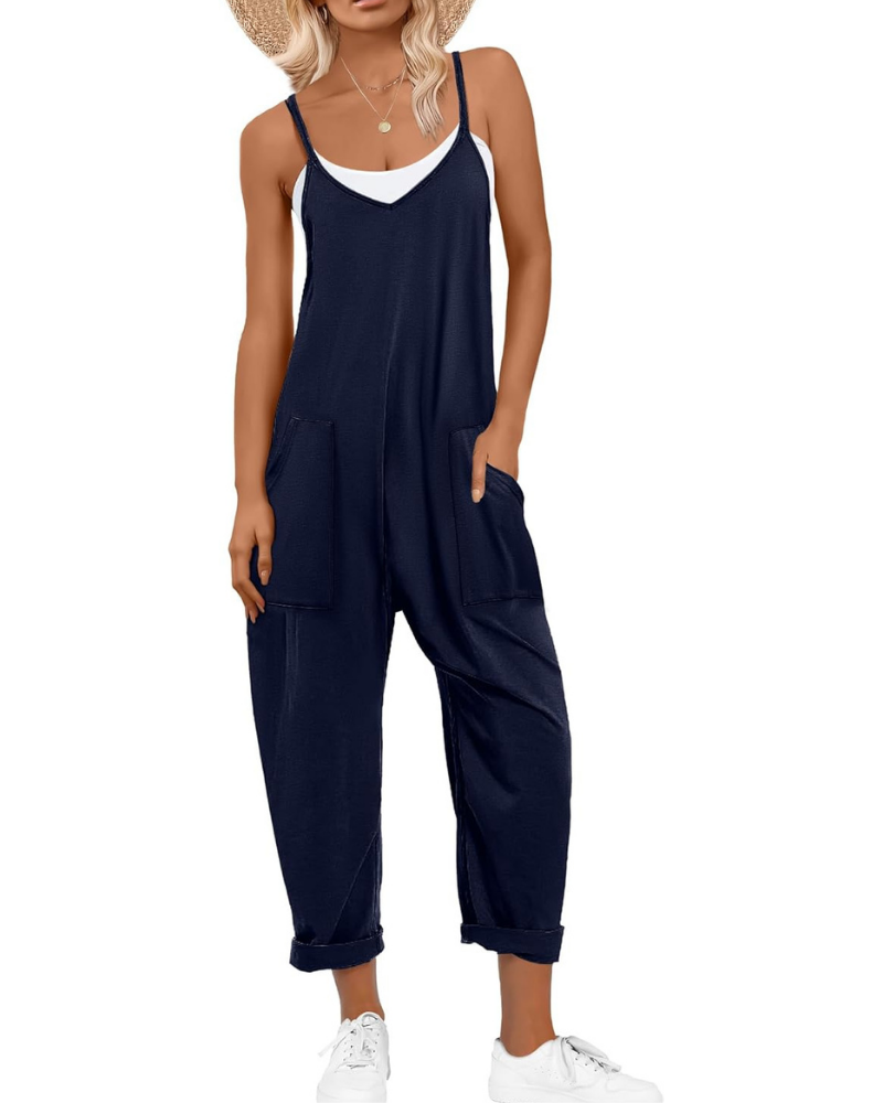 Kennedy Tuta Mujer – Mono de Verano con Tirantes Ajustables y Corte Amplio