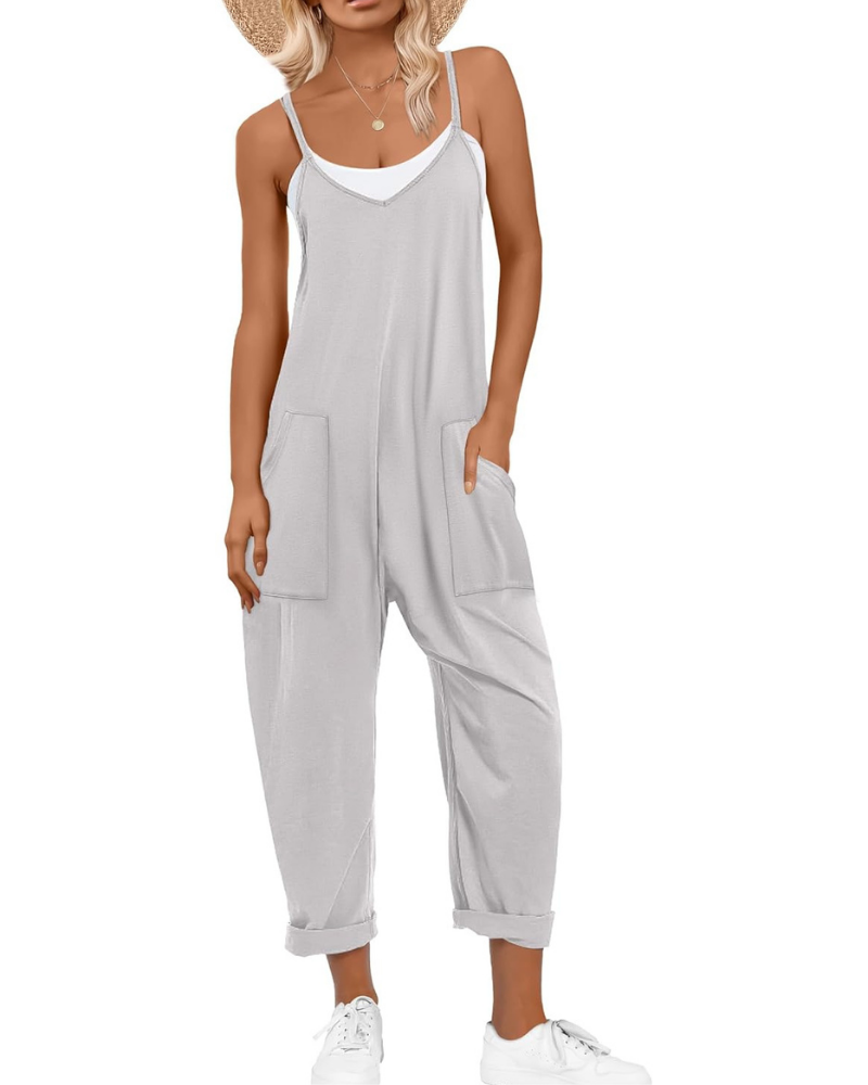 Kennedy Tuta Mujer – Mono de Verano con Tirantes Ajustables y Corte Amplio