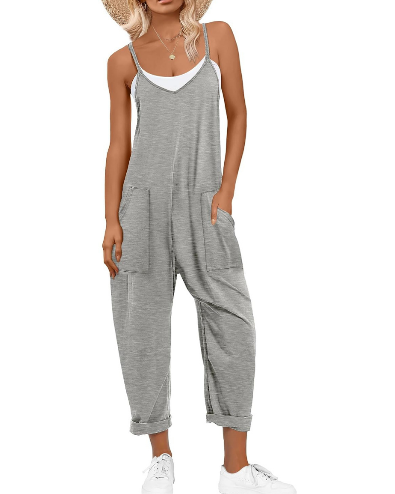 Kennedy Tuta Mujer – Mono de Verano con Tirantes Ajustables y Corte Amplio