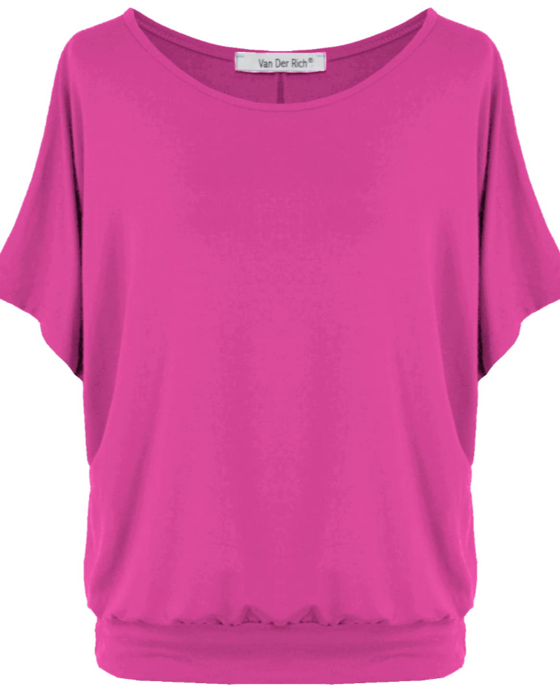 Gianna Top Donna – Oversize viszkóz felső denevér ujjakkal, Olaszországban készült